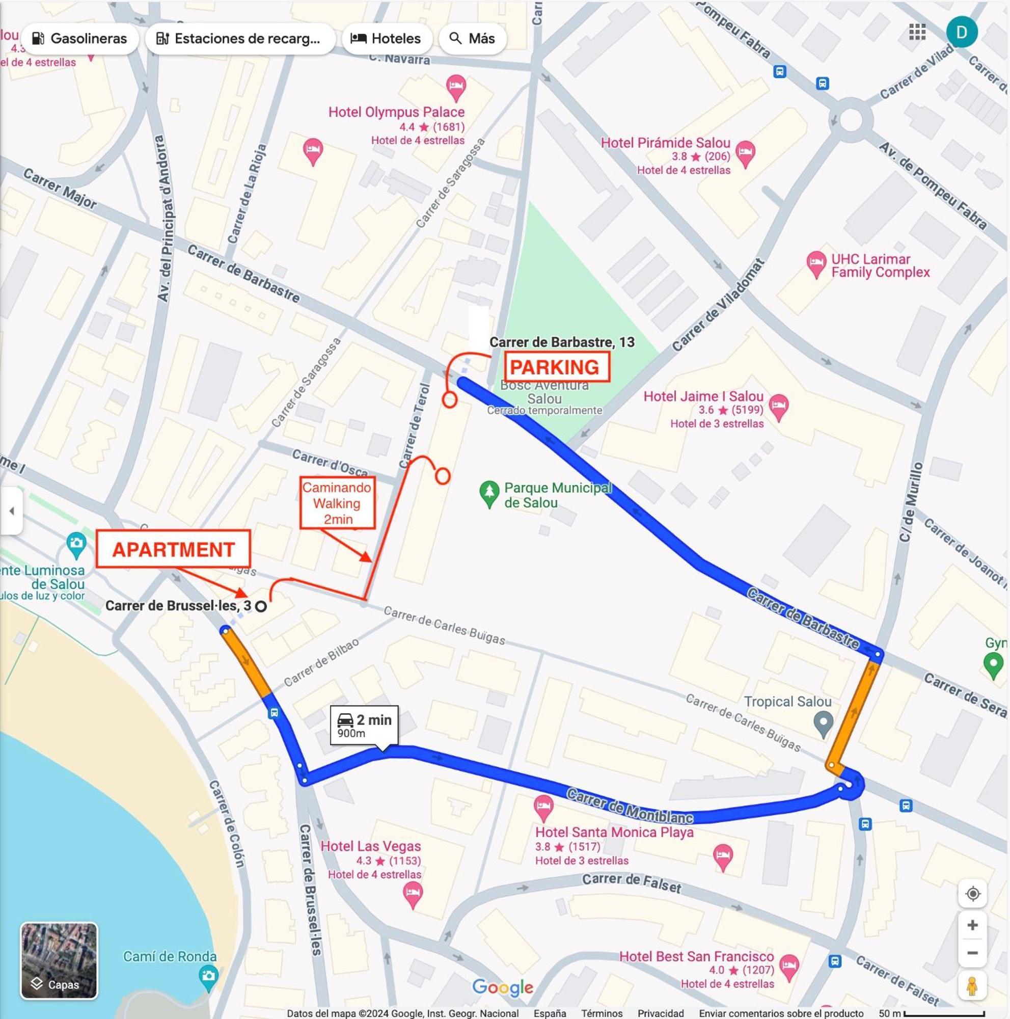Apartamento 1 Linea De Playa + Parking! سالو المظهر الخارجي الصورة